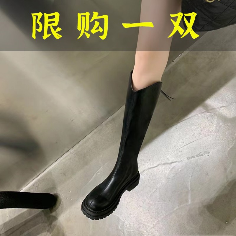 百丽纯爱2023年新款秋冬时尚长靴百搭靴子时装靴瘦瘦靴