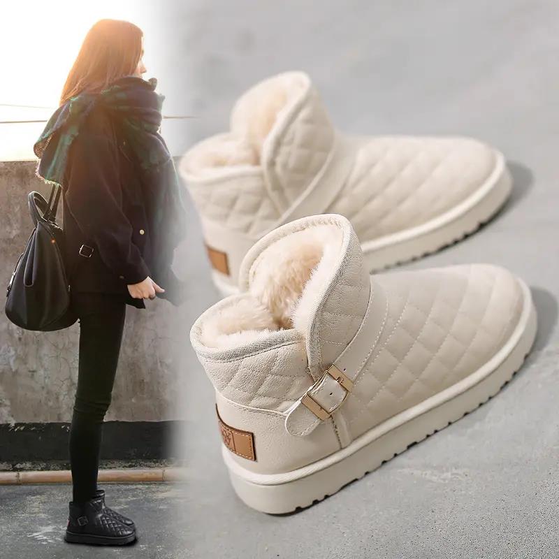 回力瑞雪地靴女冬季洋气时尚加绒加厚保暖棉鞋厚百搭防水时尚短靴