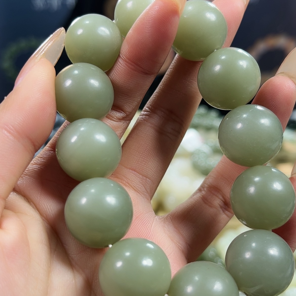 【闪购商品】和田玉（糖玉）手链未镶嵌