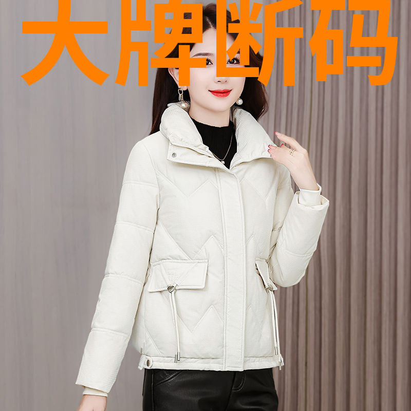 鸭鸭羽绒羽绒服女短款2023冬季新款爆款韩版宽松显瘦小个子立领棉