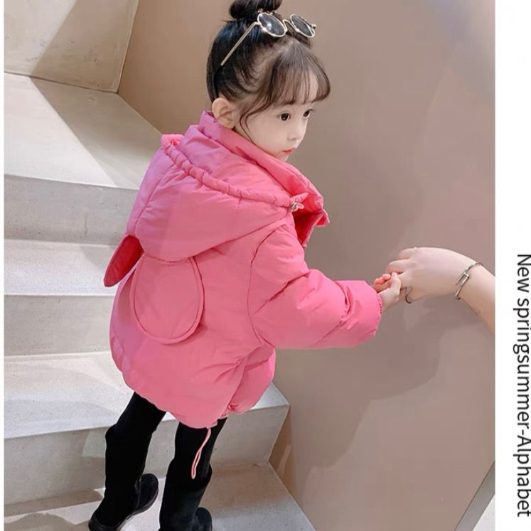 女童棉服冬装2023韩版新款小女孩洋气加厚棉衣外套儿童羽棉袄潮