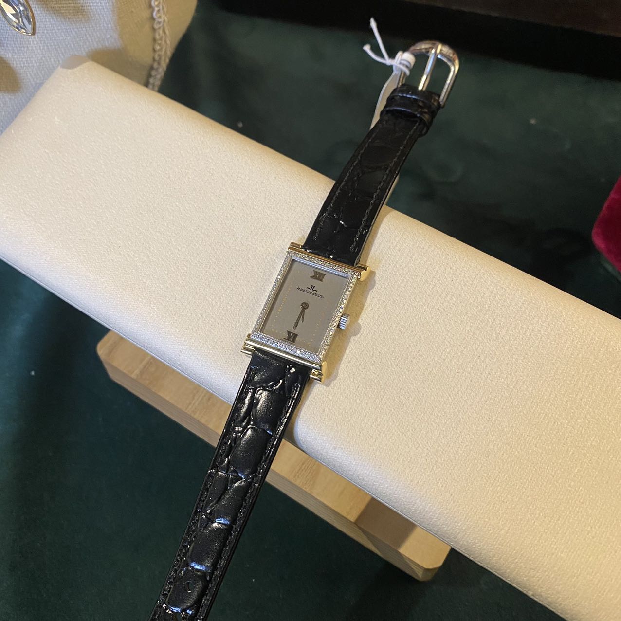 95新 Jaeger-LeCoultre/积家 -154中古/皮带/银灰盘/17.8mm/女表