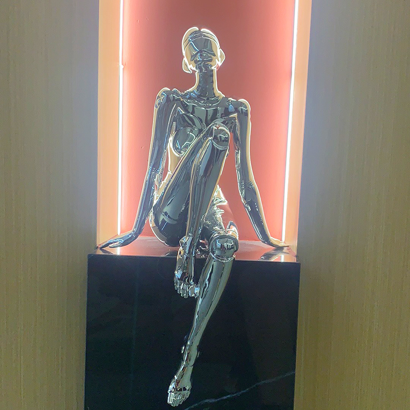 极简空山基女神摆件客厅玄关电视柜桌面家居创意艺术小众高级装饰