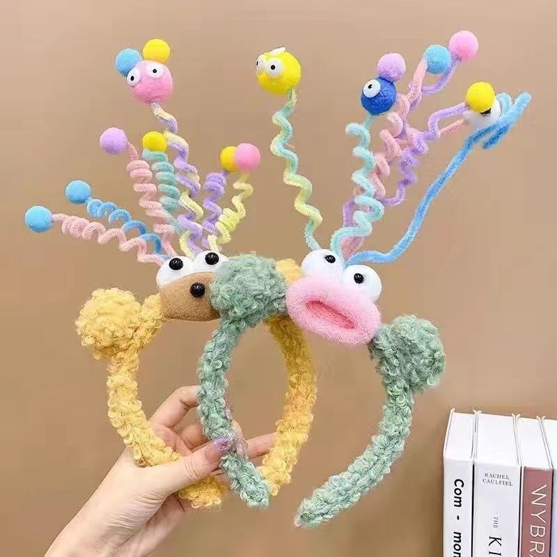 皮洛姆发箍搞怪超萌头发素圈天线宝宝百搭毛绒欢乐摇摆弹簧发箍