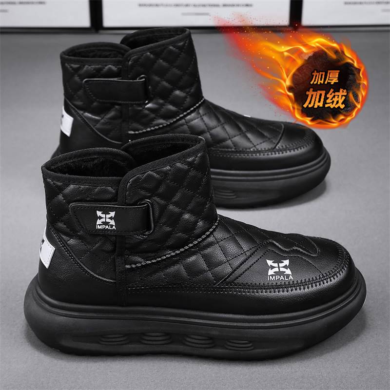 探路者宜家宝雪地靴男鞋冬季加绒保暖东北零下40度防寒加厚皮毛一