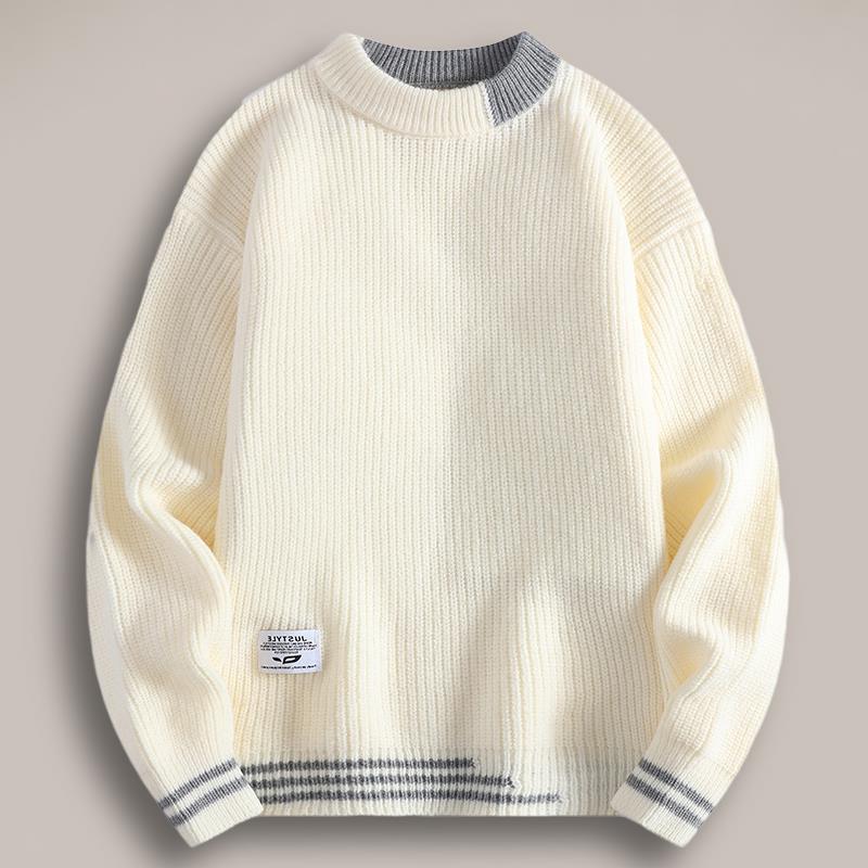 TUCANO/啄木鳥男士毛衣圆领青少年针织打底衫加绒加厚潮流羊毛衫