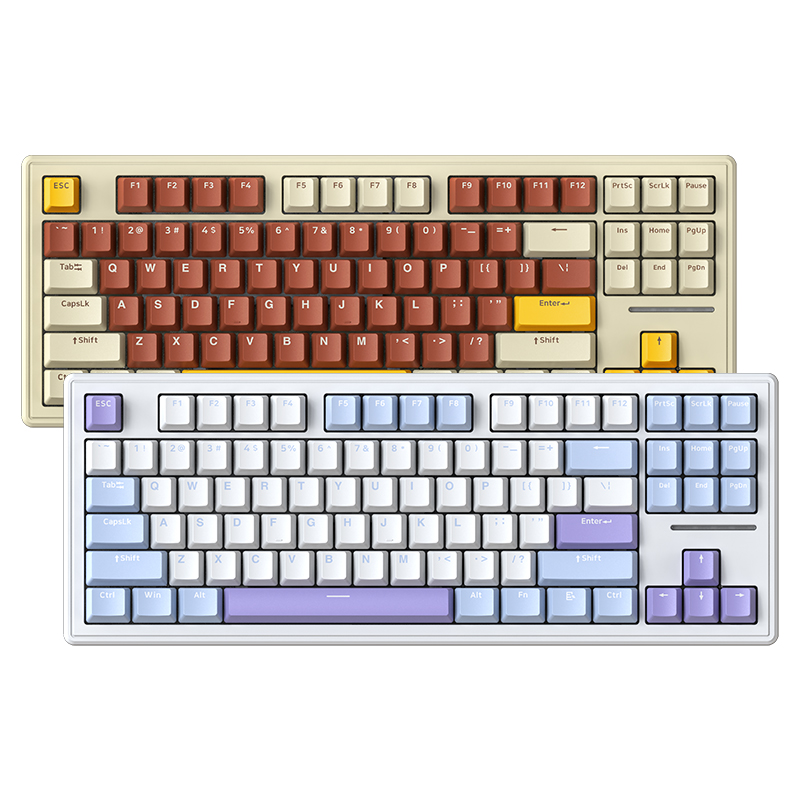 新盟M87PRO机械键盘三模无线蓝牙/有线热插拔RGB87键客制化gasket