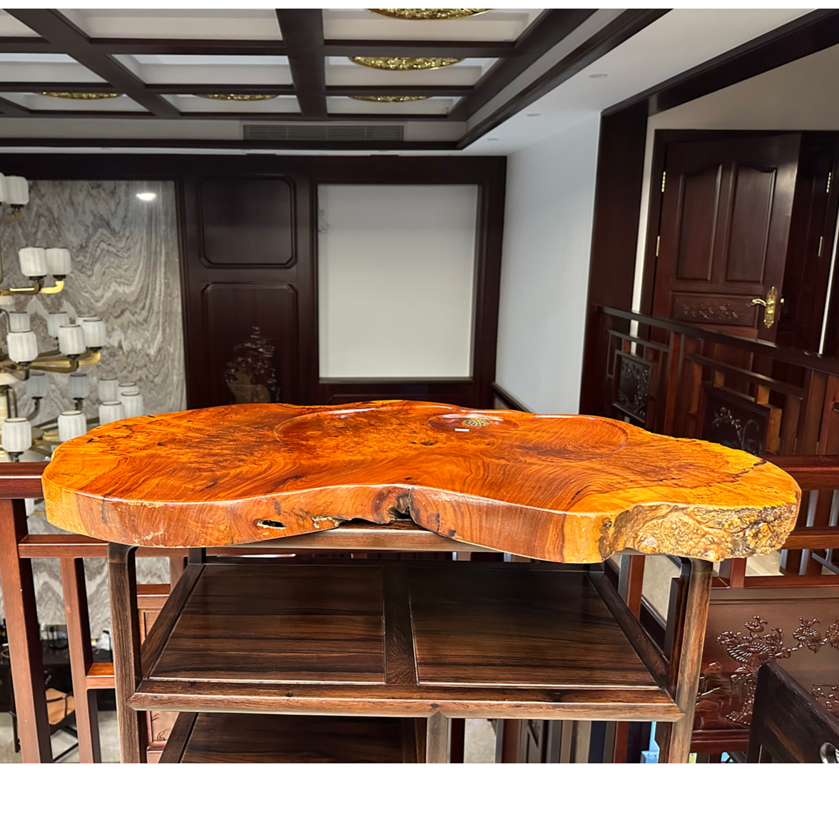 (孤品)老挝红酸枝（树柳） 百年古法工艺 SS级成色