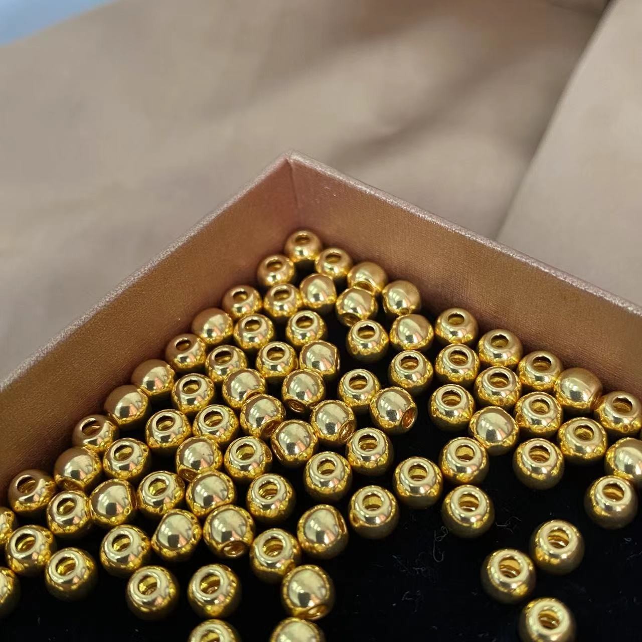 足金卡6古法金珠28颗 /多样性发 退货扣30质检费