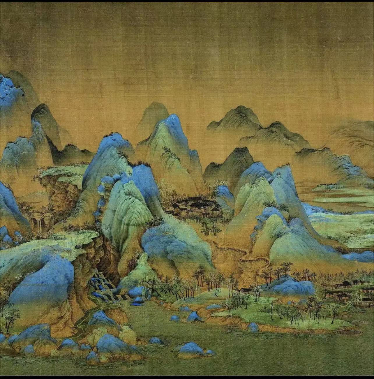 龘龖書畫院—群龙入海 国画