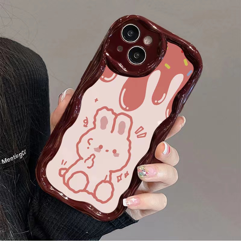 冰激凌奶油纹苹果华为荣耀vivo小米oppo手机壳卡通iPhone15/14