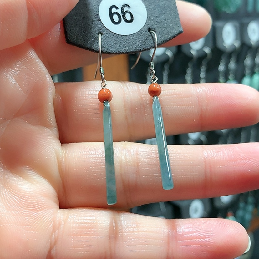 【闪购商品】翡翠耳饰银S925镶嵌