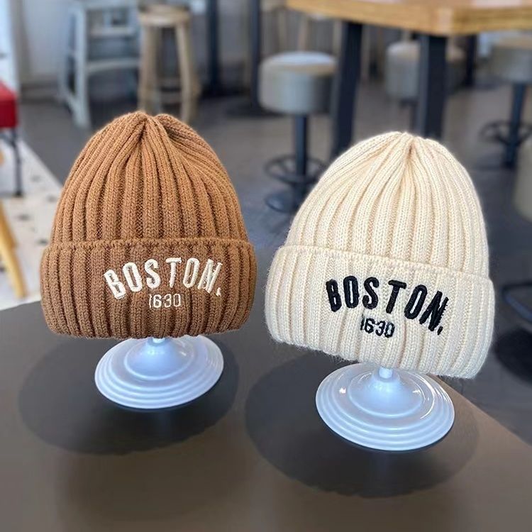 婴儿帽子春秋季新款毛线帽可爱超萌男女宝宝套头帽秋冬儿童针织帽