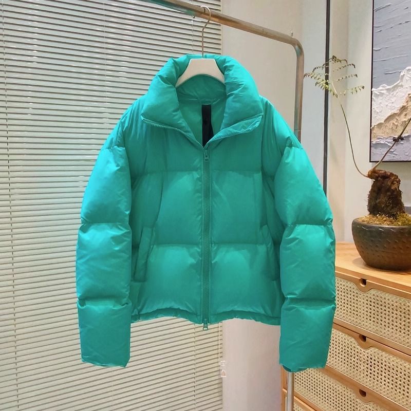 雪中飞羽绒棉服多巴胺韩版亮色短款羽绒棉服女2023年新款加厚小个