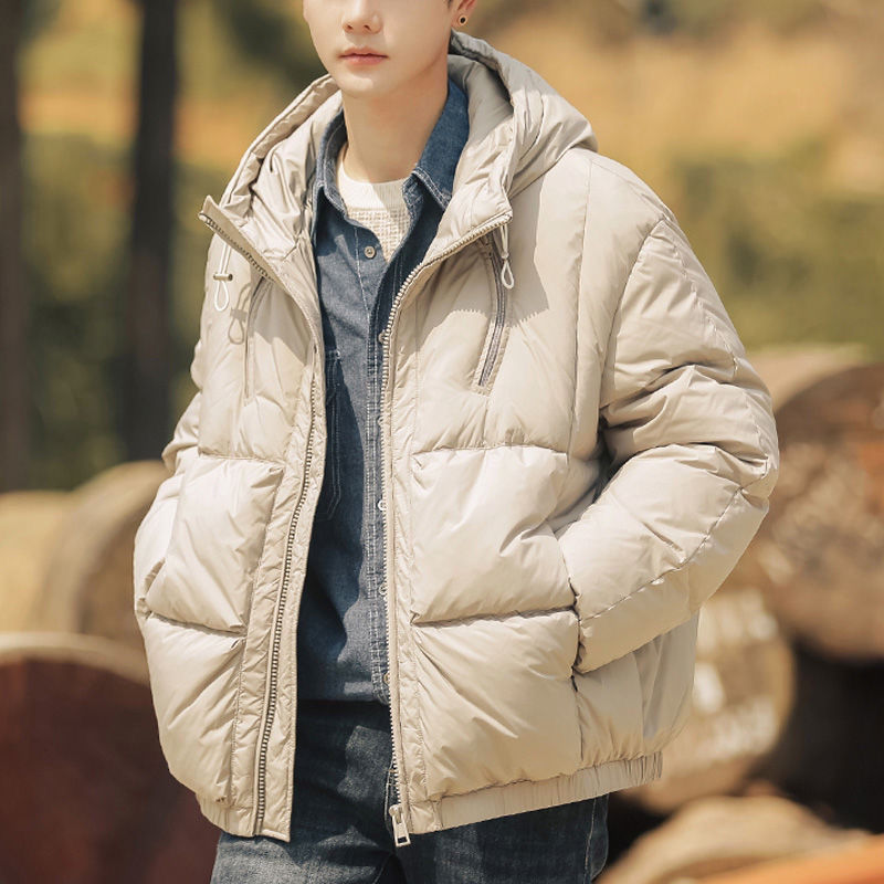 波司澄羽绒服男士冬季轻薄款年新款青少年潮牌短款加厚连帽外套男