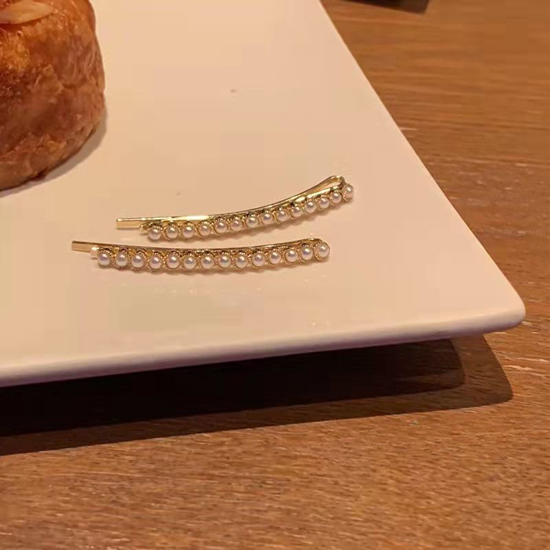 【西界】简约小发夹女一字夹简约复古法式边夹刘海夹韩国ins少女网