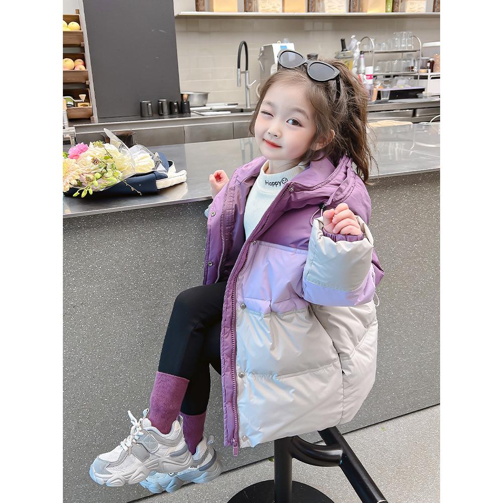 巴拉巴拉女童秋冬款棉衣2023新款洋气女宝宝冬季棉袄儿童装羽绒棉