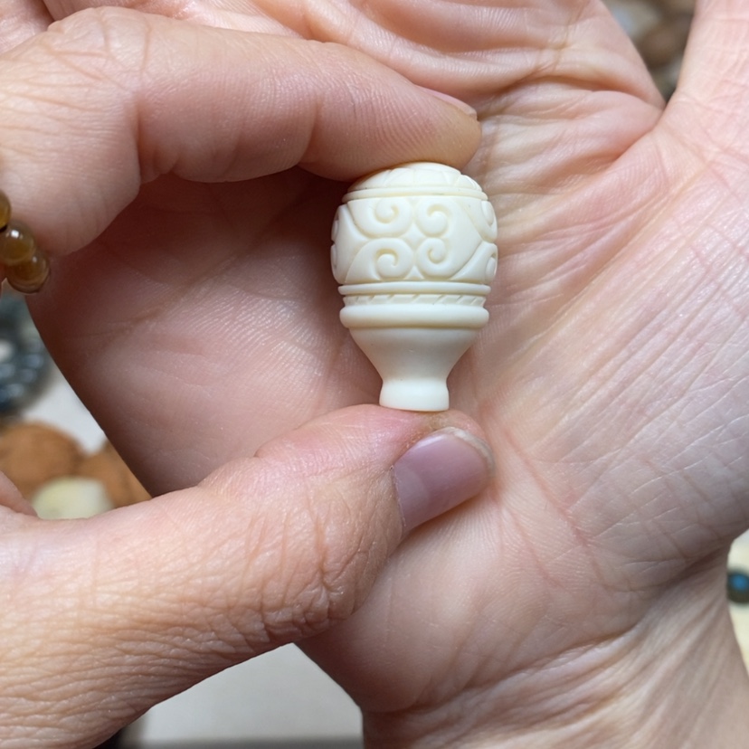 【闪购商品】白玉菩提手串闻*象牙果三通