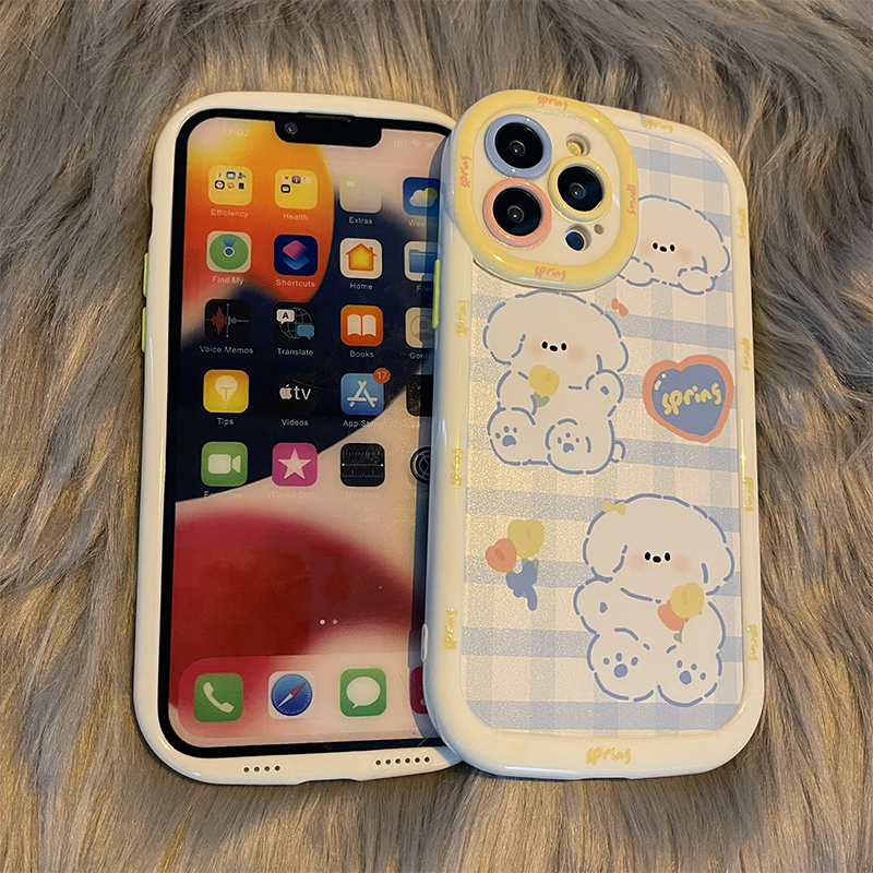 新款三只小狗适用opporeno6手机壳reno6pro防摔reno6pro泡芙壳手