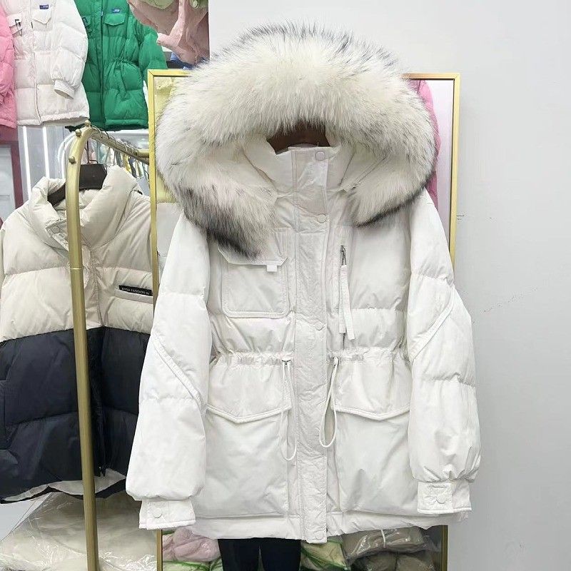 雅鹿小众高级感韩版派克短款羽绒服女2024年新款爆款收腰小个潮款