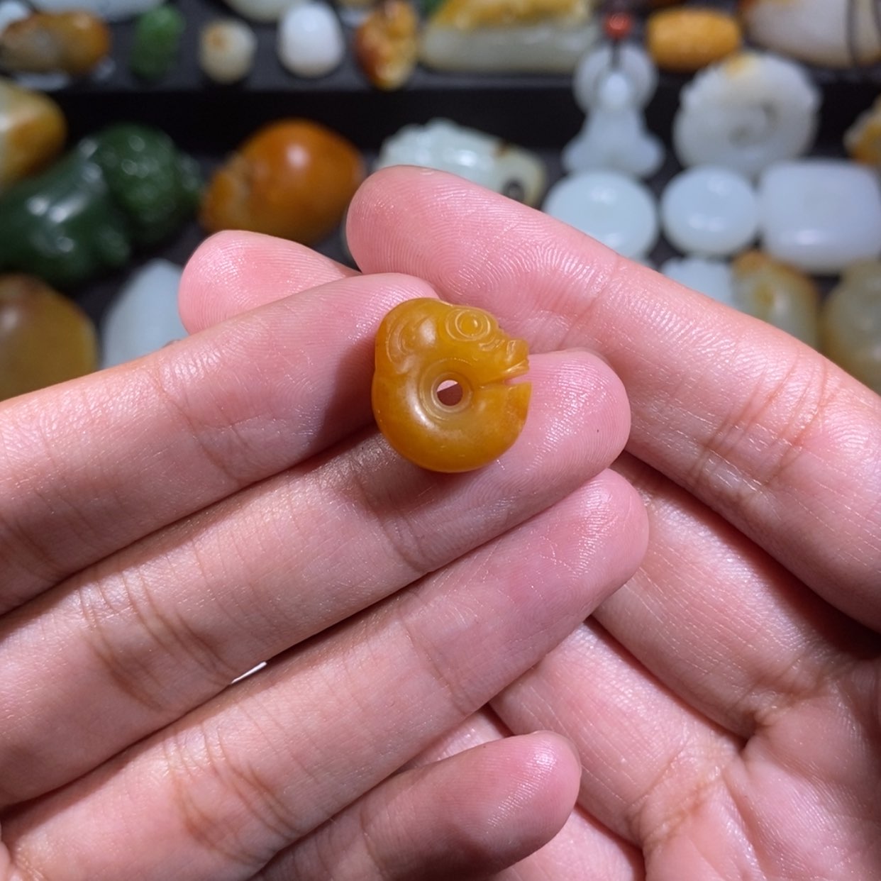 【闪购商品】和田玉颈饰未镶嵌蝈*