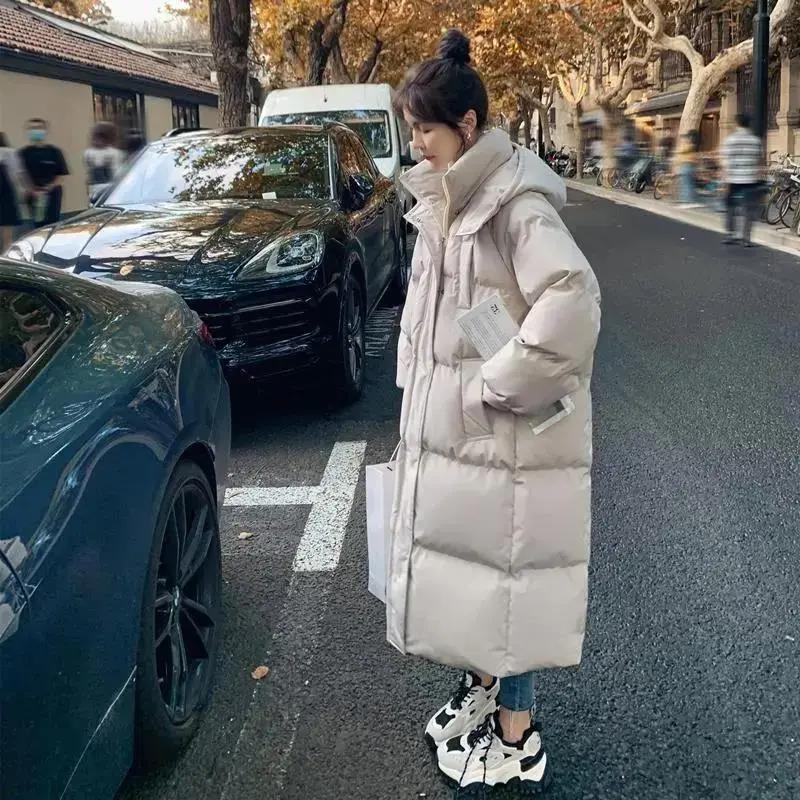 波司橙2023年新款羽绒羽绒服女长款过膝今年爆款炸街羽绒服衣冬季