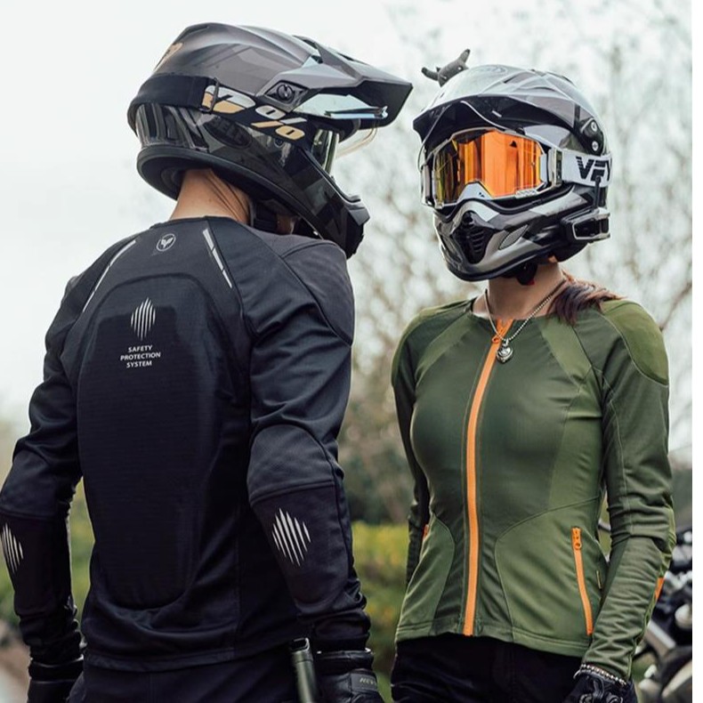 DUHAN杜汉骑行服男女网眼春夏摩托车护甲衣轻薄机防摔CE认证四季