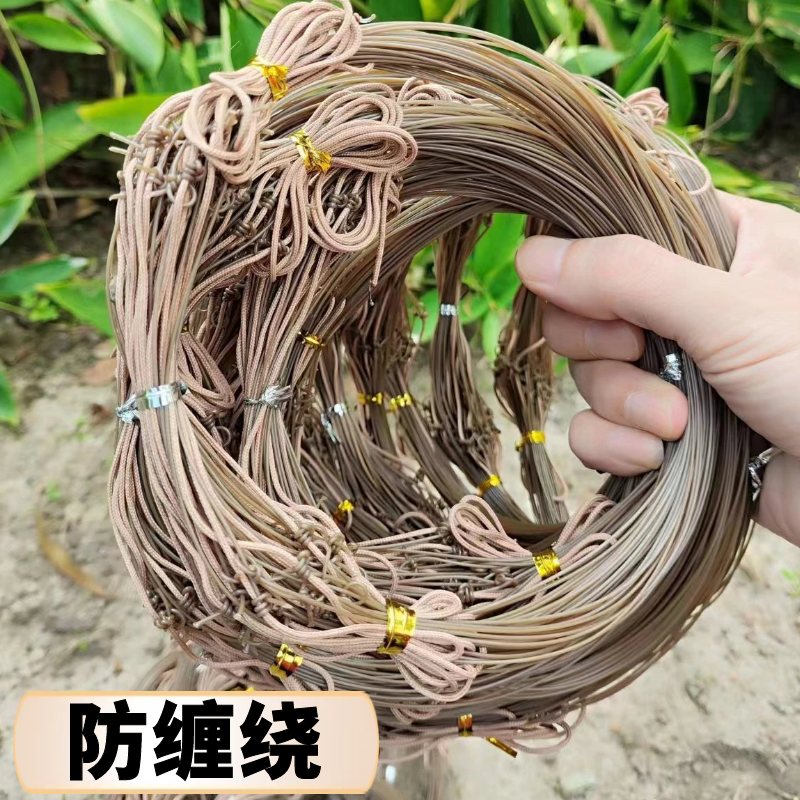 鱼线草枯色套圈玻子圈抗拉不变形可反复用鱼线全套编织