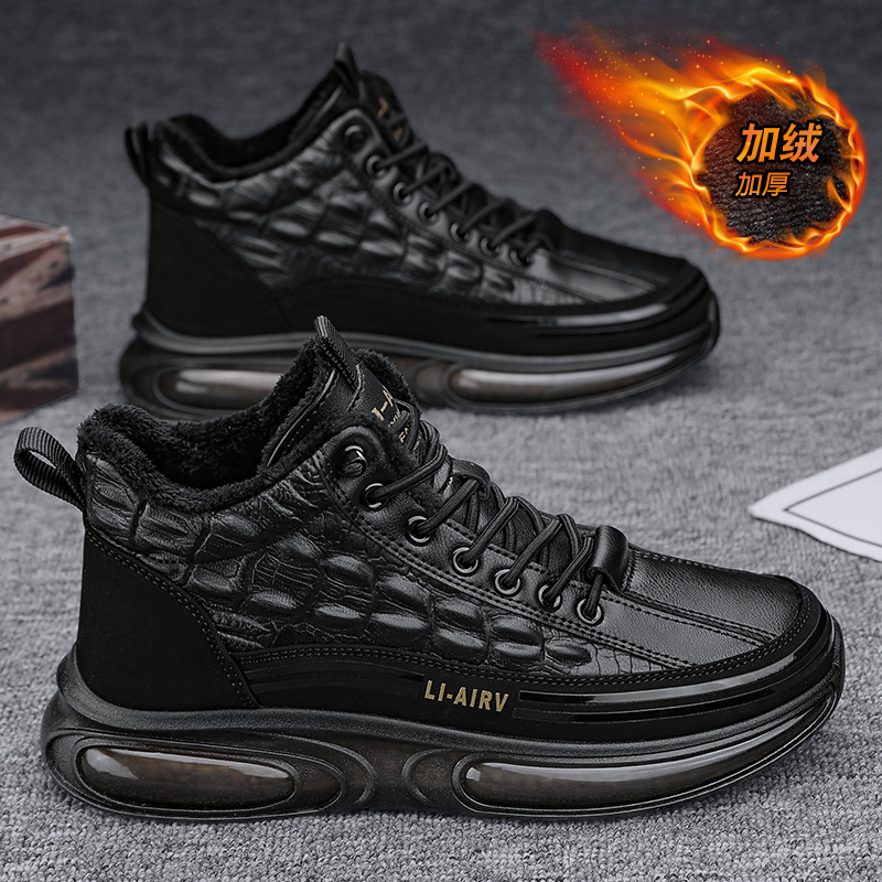 回力瑞男鞋冬季款马丁雪地靴防滑保暖加绒东户外北棉鞋工装运动鞋