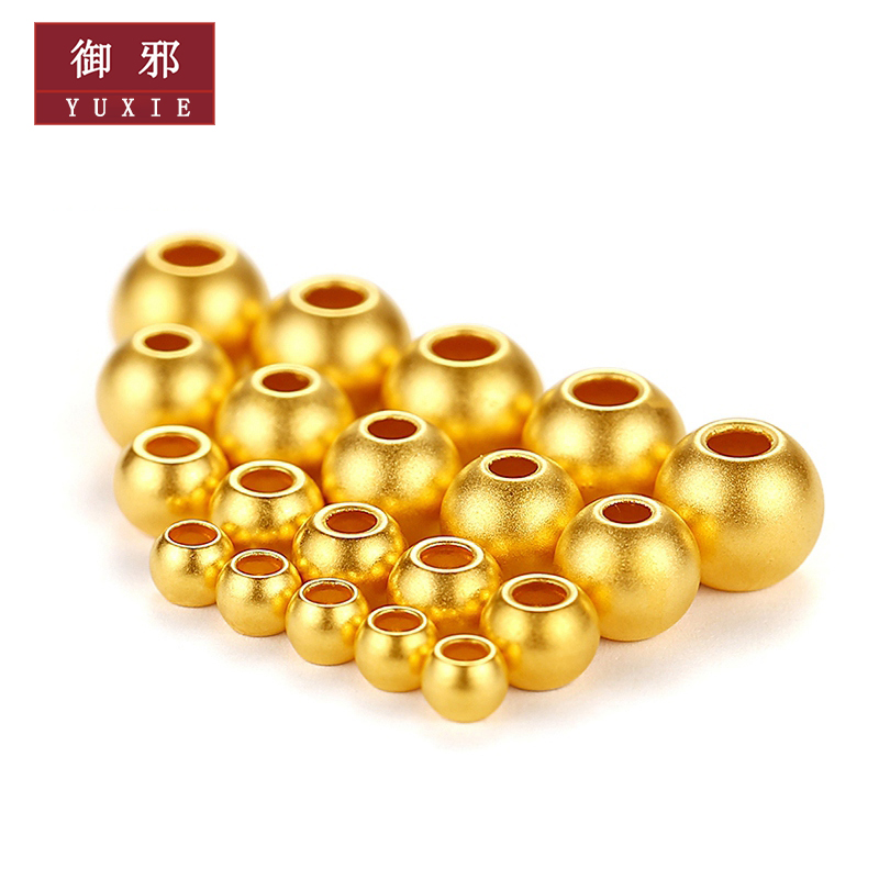 足金999黄金5mm古法42颗约3.41g03