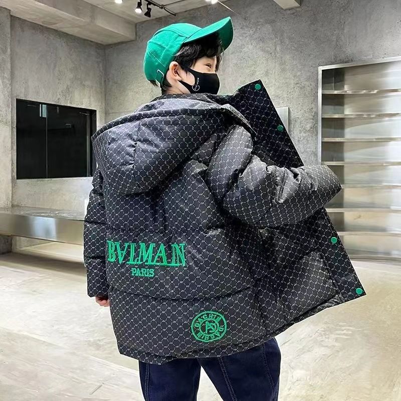 【双12活动】男童冬季加厚棉服中大童外套2023新款儿童潮流棉衣炸