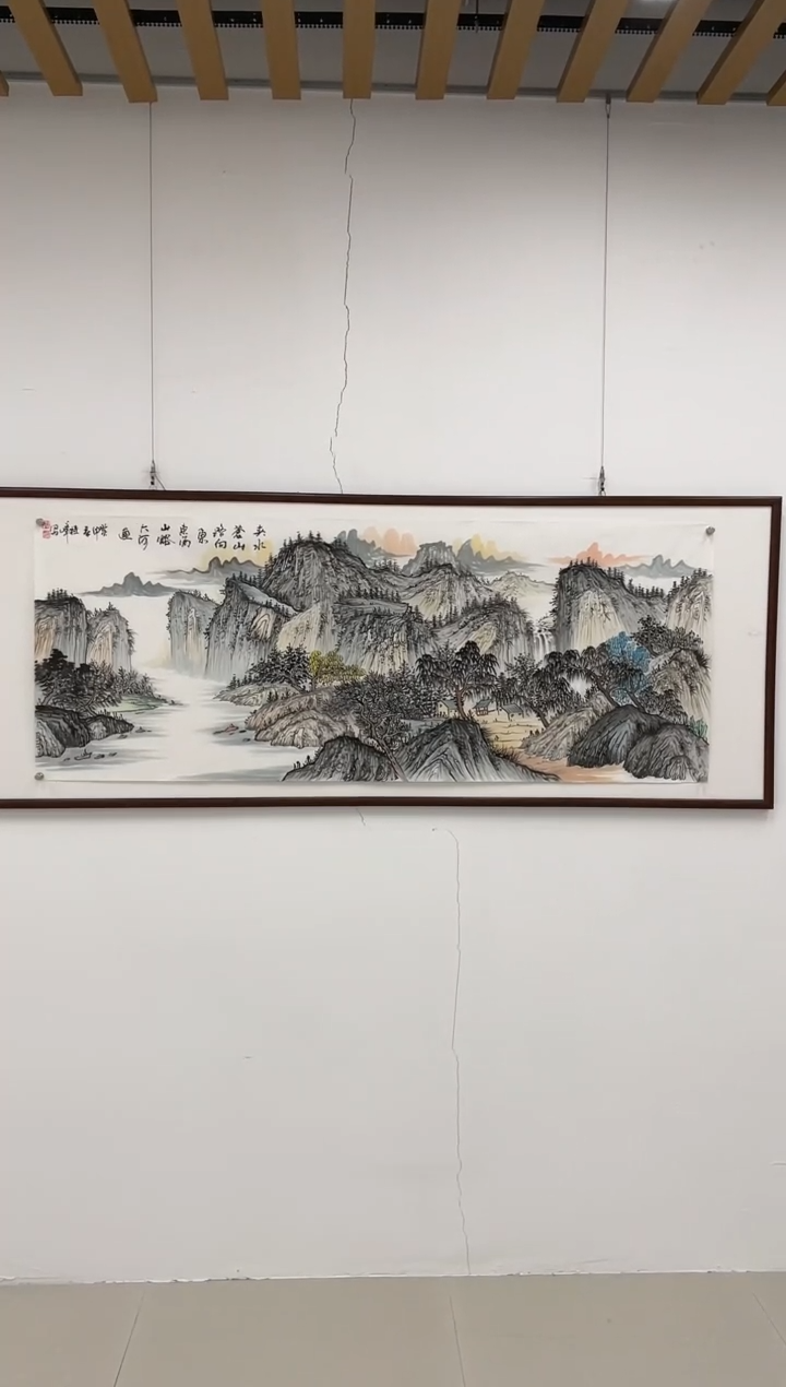 【闪购商品】绘画天启美院-侯老师国画墨宝-12平山水