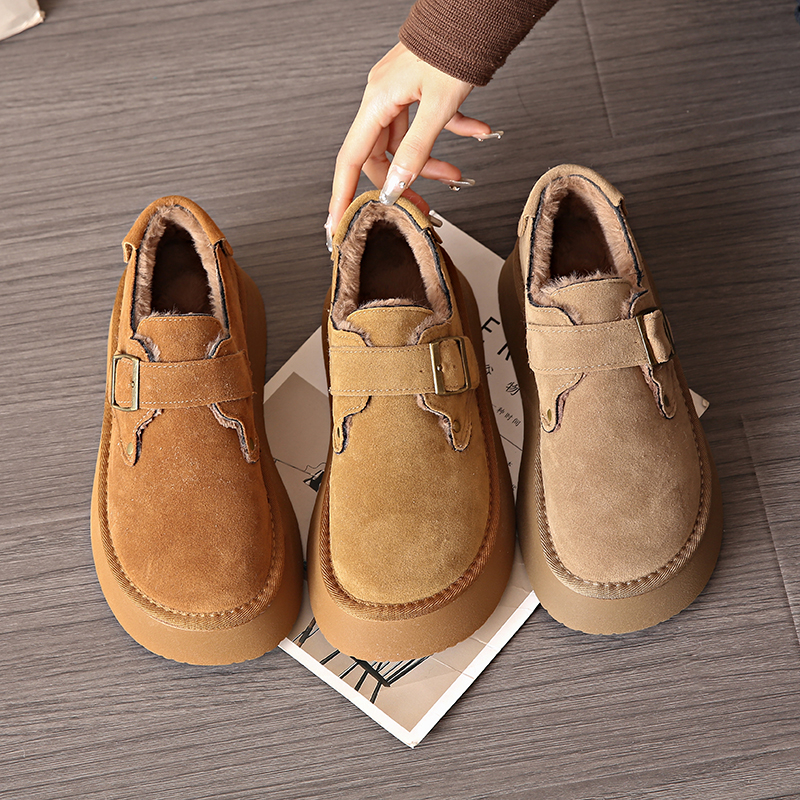 【断码】女款雪地靴乐福棉鞋2023年新款一脚蹬勃