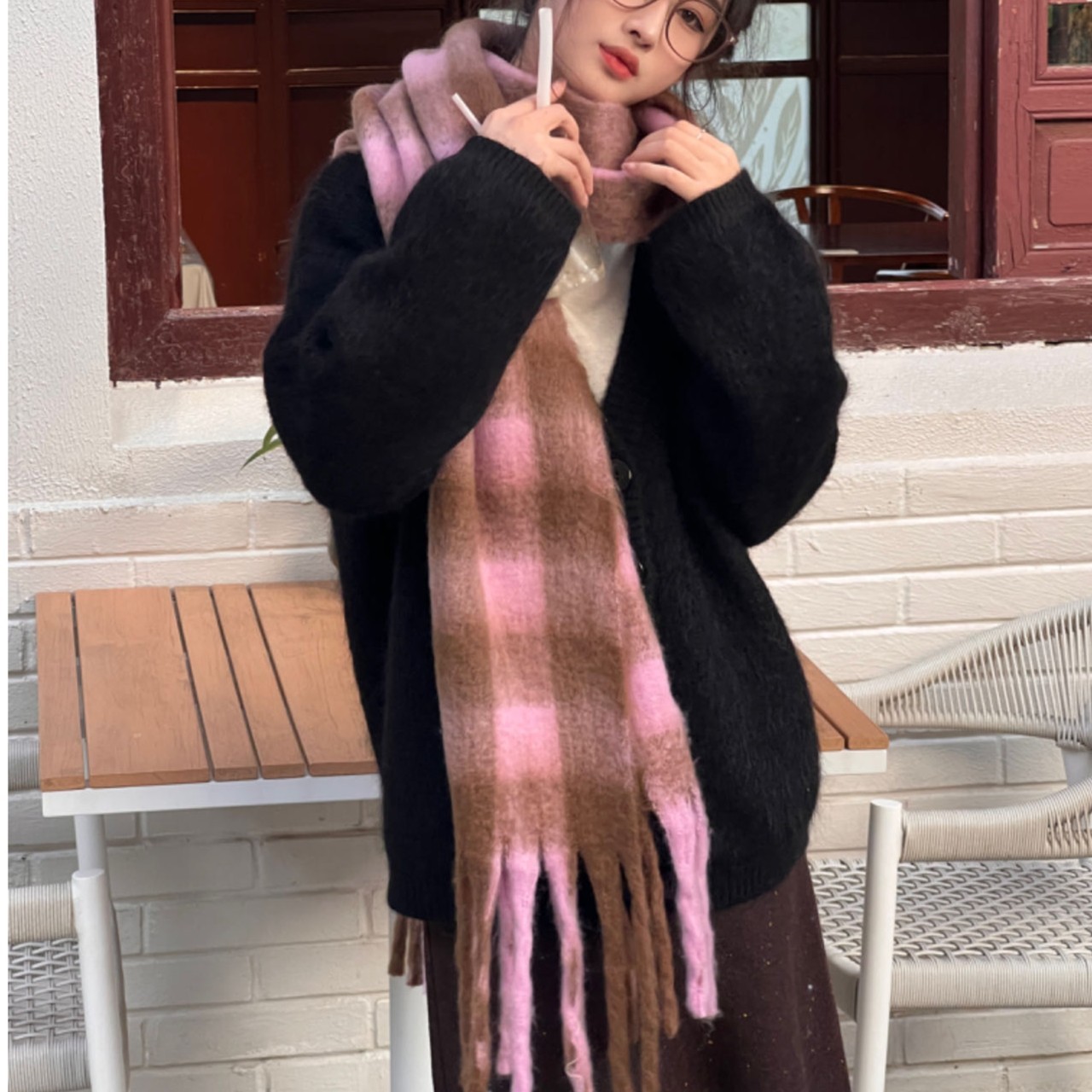 颜色记得备注哦围巾