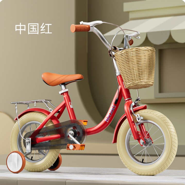 【小扬哥优选】【新品上市】儿童自行车3-8岁宝宝脚踏单车小女孩复古