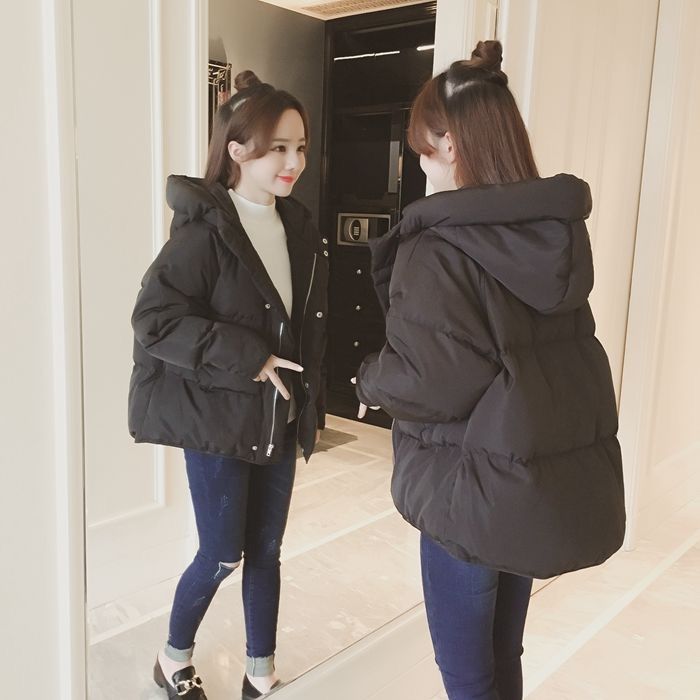 新款新款羽绒服女短款韩版宽松ins面包服冬季羽绒服加厚外套小羽