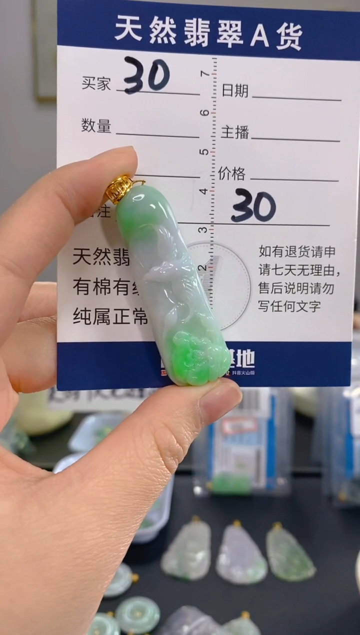 【闪购商品】翡翠颈饰18K金镶嵌