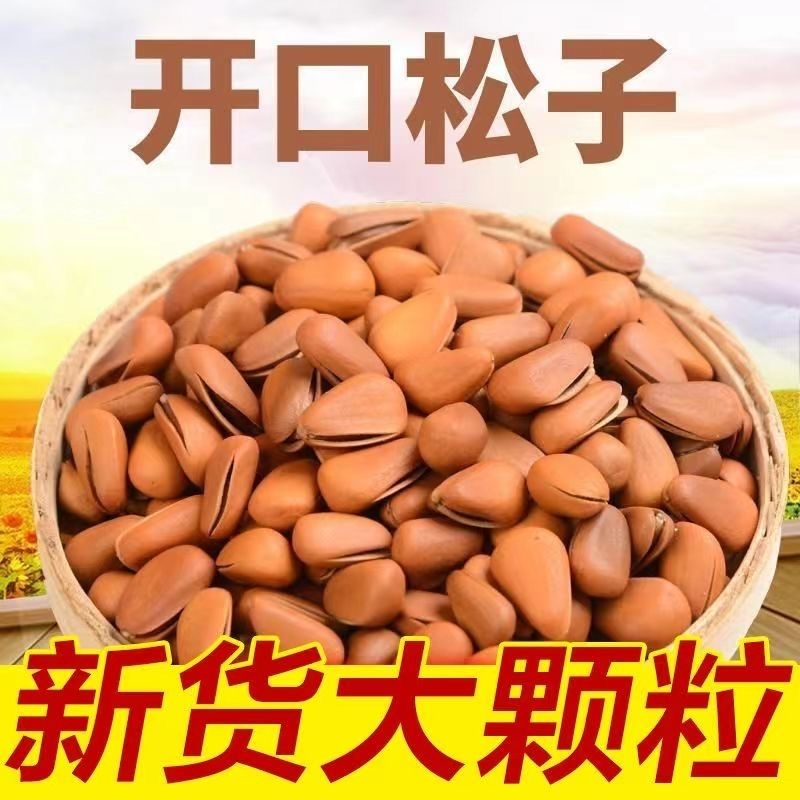 东北开口松子深山大颗粒新鲜干果甄选零食批发坚果松子饱满新货