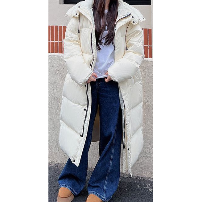 【当季爆款】羽绒服女长款过膝2023冬季新款韩版加厚棉衣oversize面