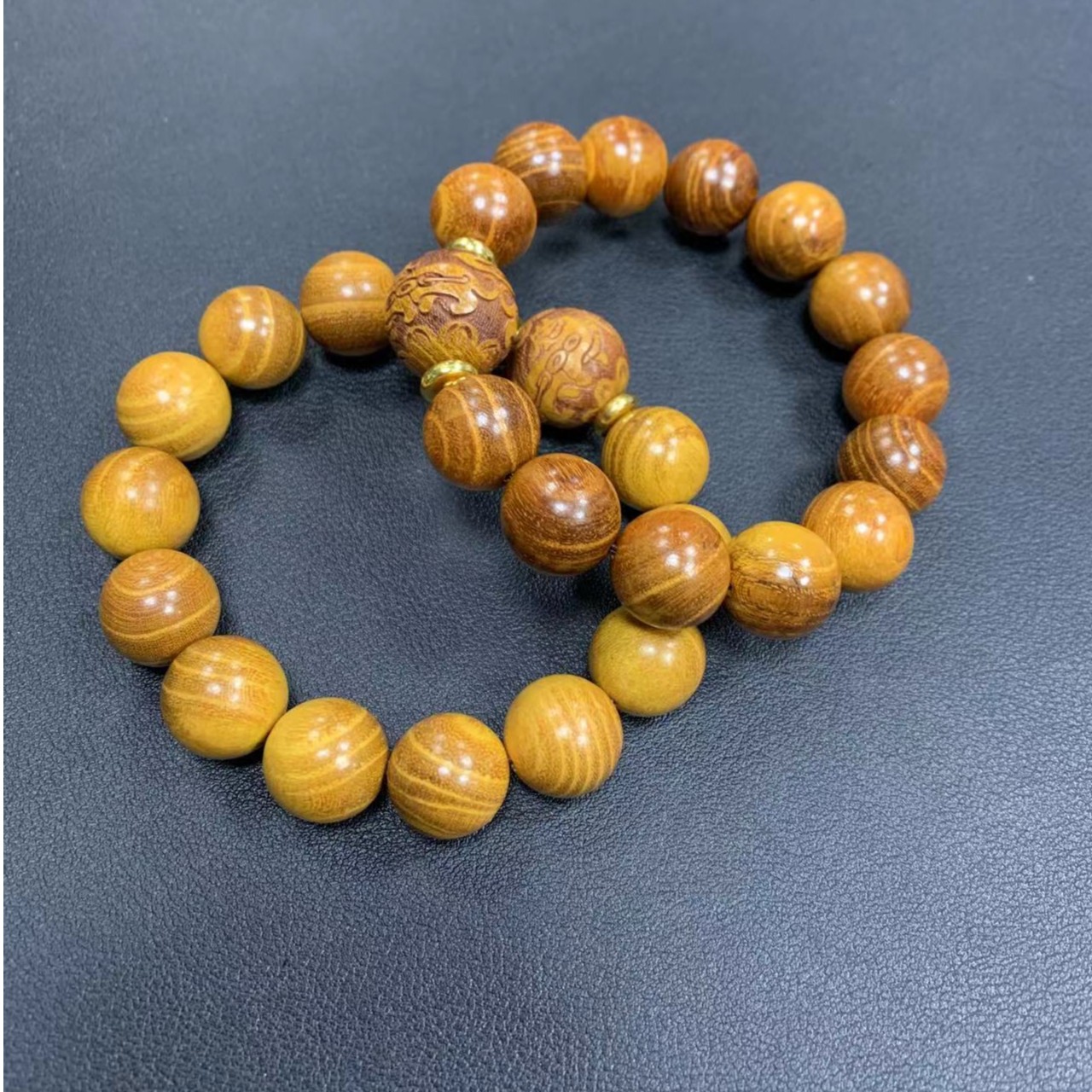 【香港盛世珠宝】MS1184-收藏级-天然黄金檀手串-多样性只发一件