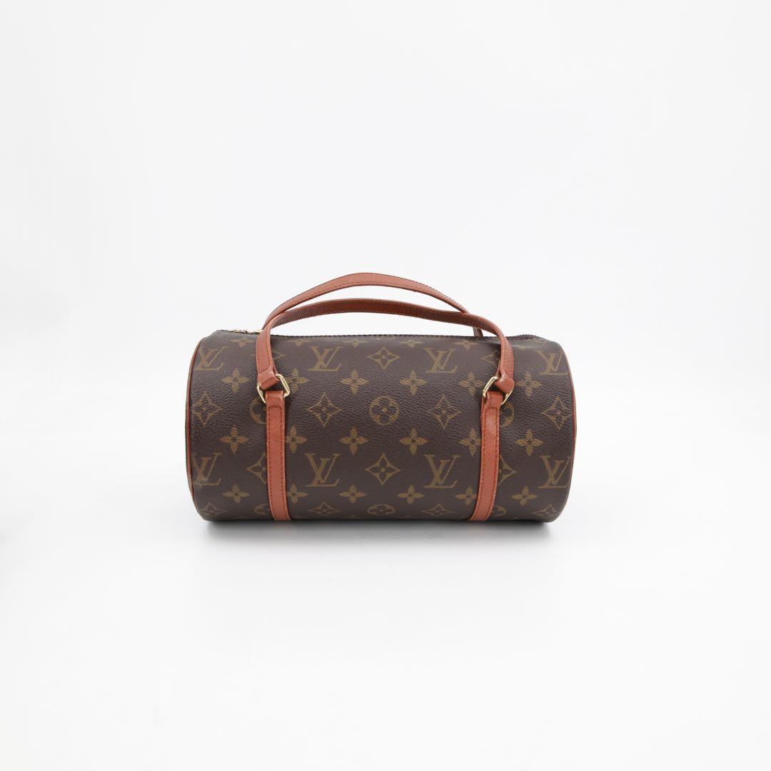 95新 LouisVuitton/路易威登 Wos老花圆筒包30手提包/82303516