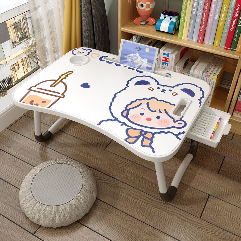 床上小桌子可折叠电脑桌学习书桌家用懒人桌床上折叠小桌子桌子电
