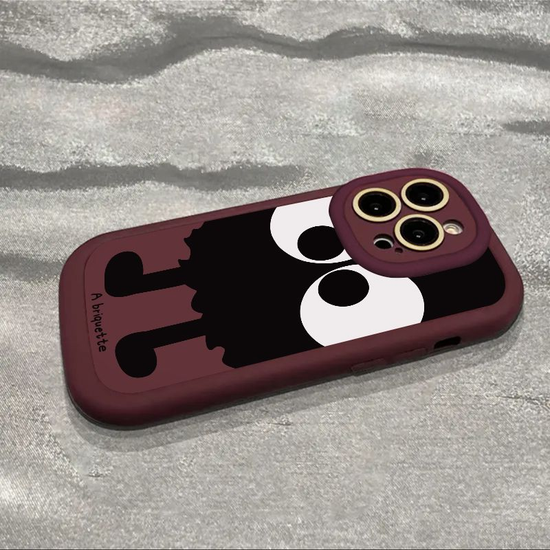 煤球iphone15/14promax手机壳苹果13卡通11/12全包xs/xr软壳7视窗
