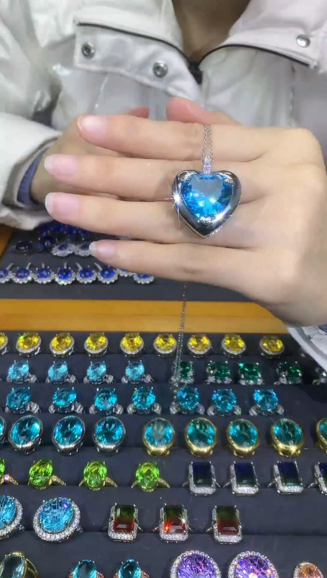 【闪购商品】托帕石颈饰银S925镶嵌055