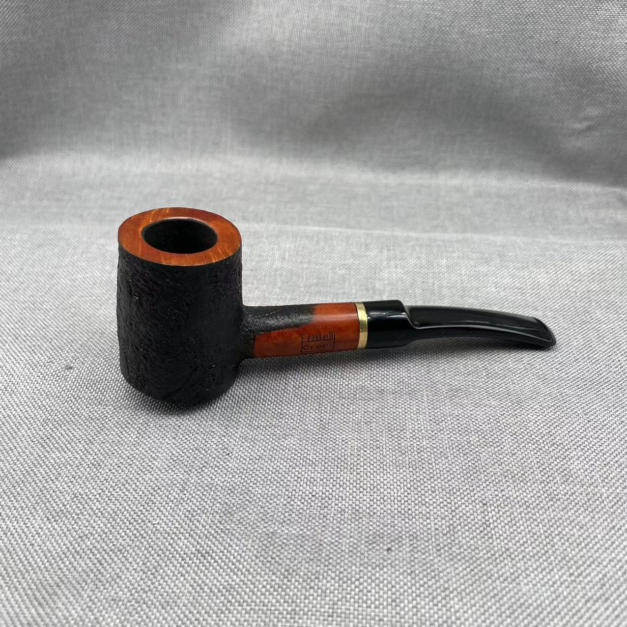 科洛齐石楠木烟斗黑喷砂锤子