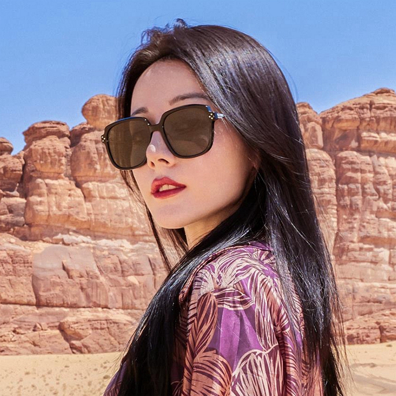 花儿与少年迪丽热巴同款太阳眼镜女旅游大框大脸高级感显脸小太阳