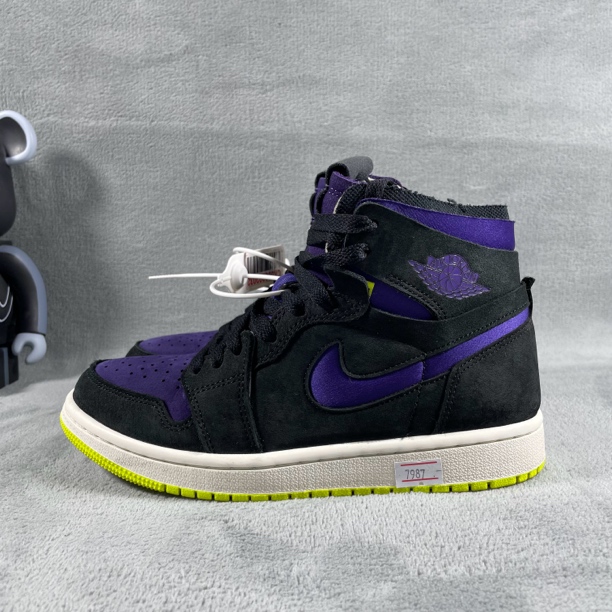 二手36码 Air Jordan 1 耐磨 防滑 透气 休闲鞋 紫 无盒 公价789