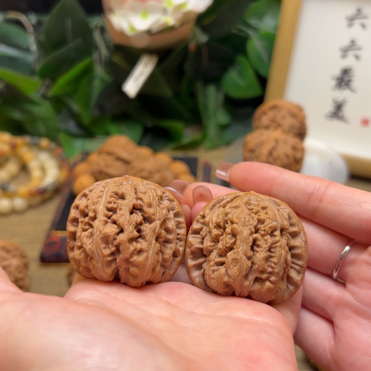 【闪购商品】文玩核桃把件41平谷粗筋