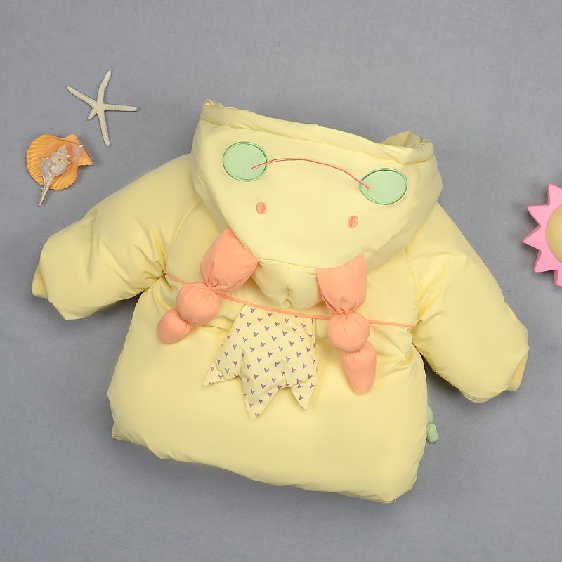 女宝宝棉衣冬装加绒外套洋气小童孩保暖棉服可爱婴幼儿加厚棉袄潮