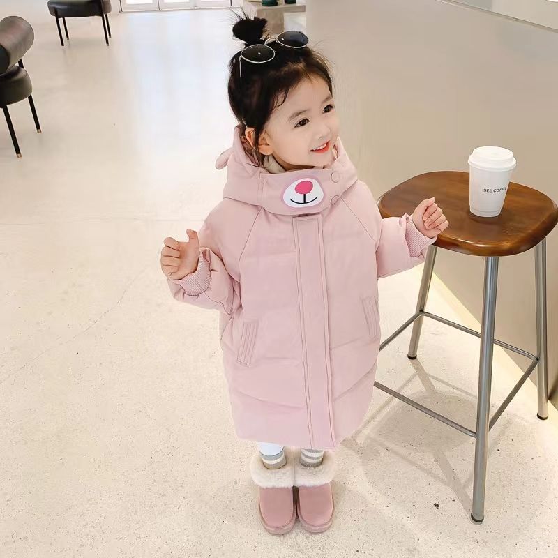 女童新款甜妹【冬季大促】冬季儿童棉服中长款小童女宝宝加厚韩版yy